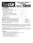 Secur SP-3001 User Manual | AI Chat &amp; PDF Download