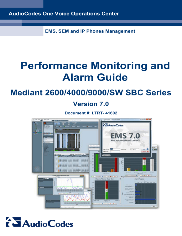 Performance Monitoring and Alarm Guide Manualzz