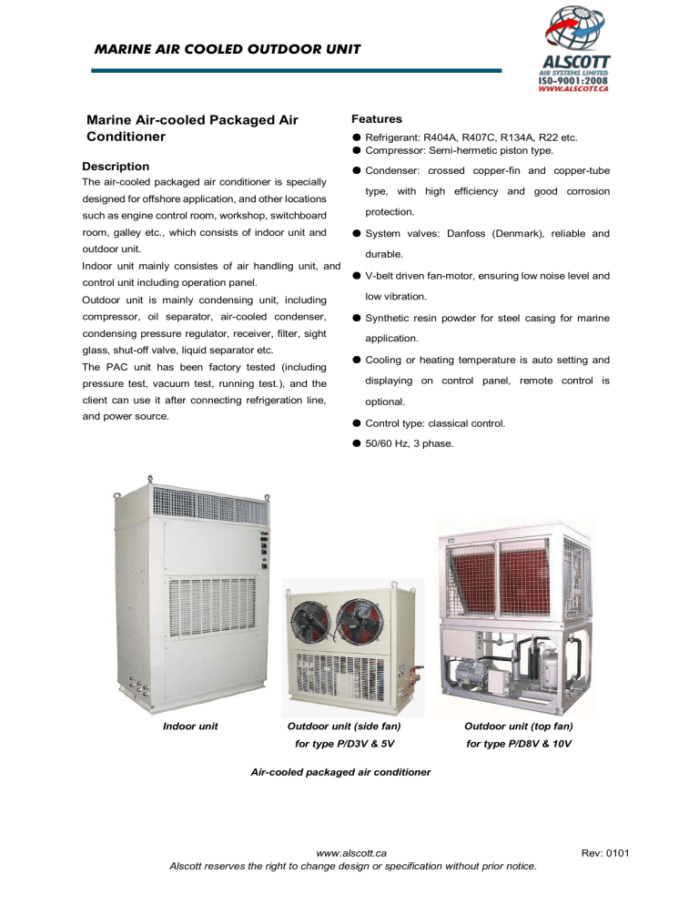 Marine Air Cooled Outdoor Unit Marine Air Manualzz