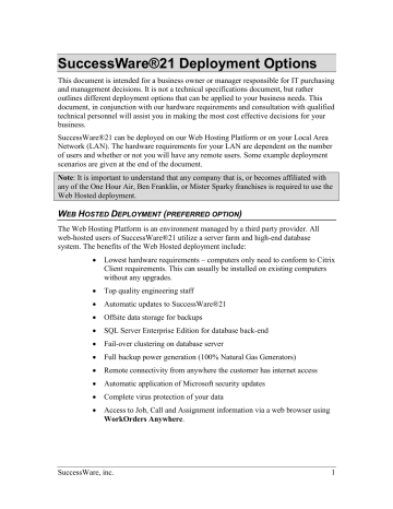 Deployment Options | Manualzz