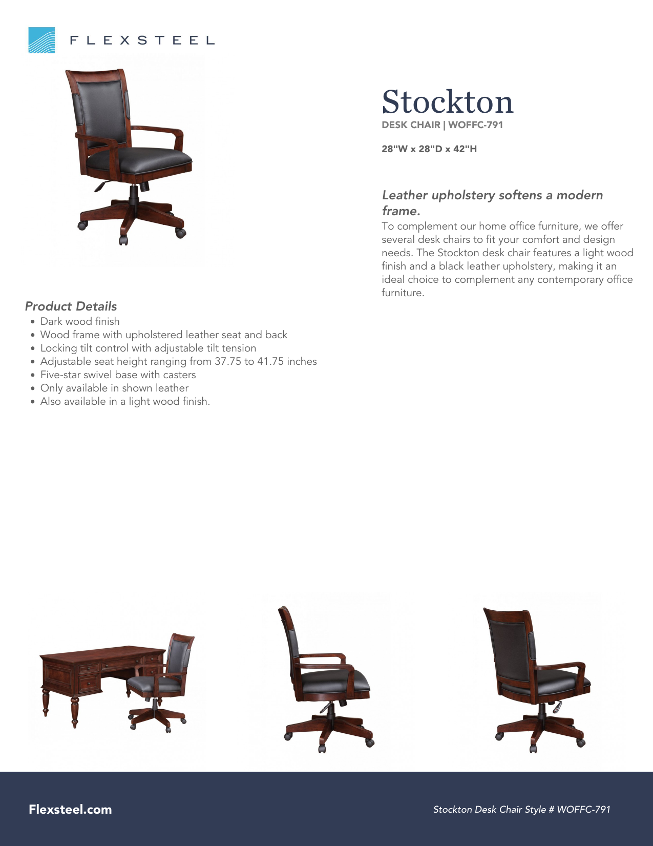 Stockton Desk Chair Woffc 791 Manualzz Com
