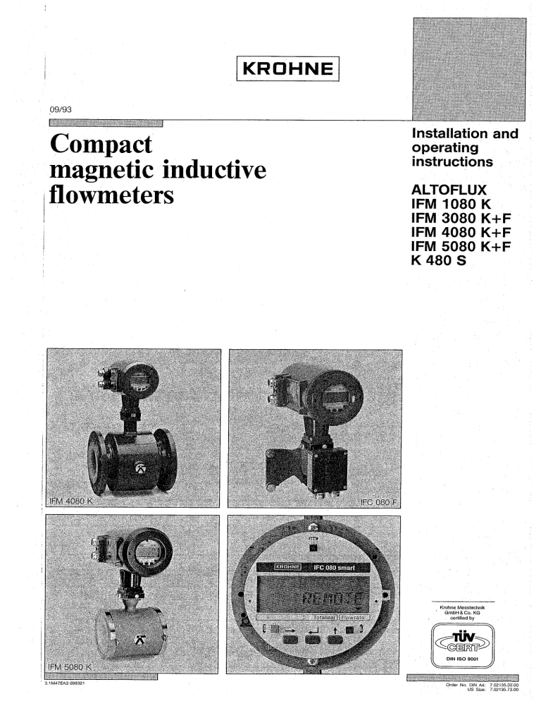 Page 1 Krdhne Compact Magnetic Inductive L Ilowmetcrs Manualzz