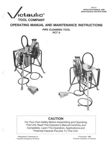 Victaulic Pipe Cleaning Tool-II Manual | Manualzz
