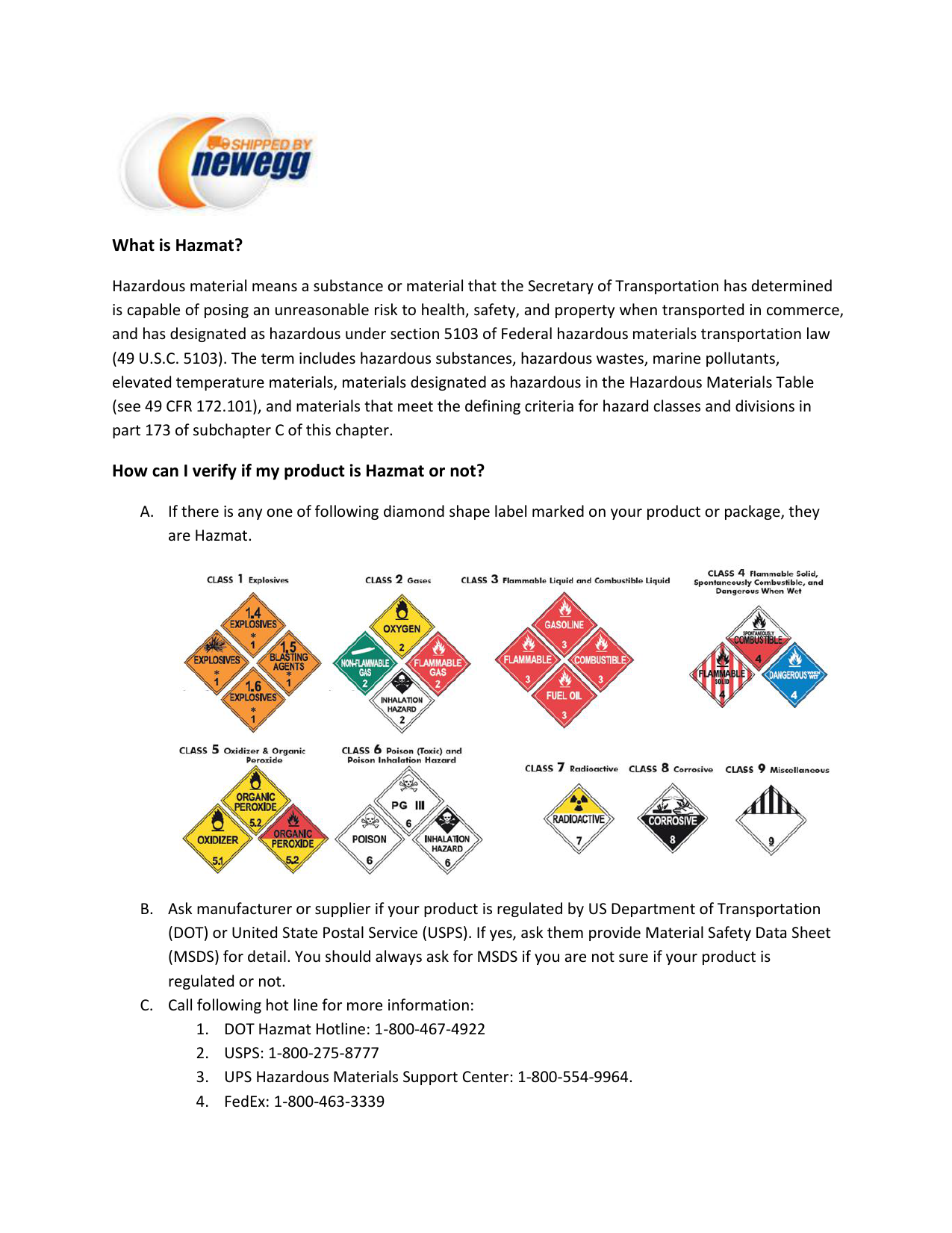 What Is Hazmat How Can I Verify If My Product Is Hazmat