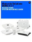 Motorola Solutions WiNG 5.5.4 Access Point System Reference Guide