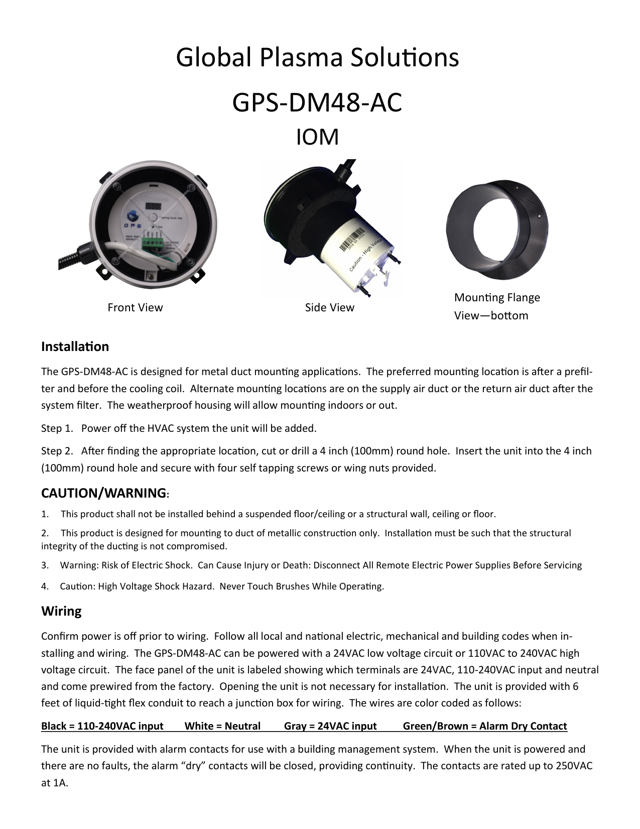 Global plasma solutions installation discount