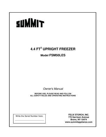 4.4 ft upright freezer | Manualzz