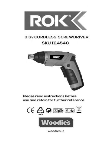 Woodies electric screwdriver Outlet
