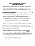 Outlook Web Access OWA User Manual
