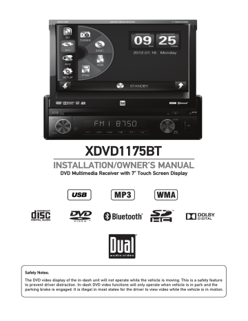 Dual XDVD110 VOLUME CONTROL KNOB 