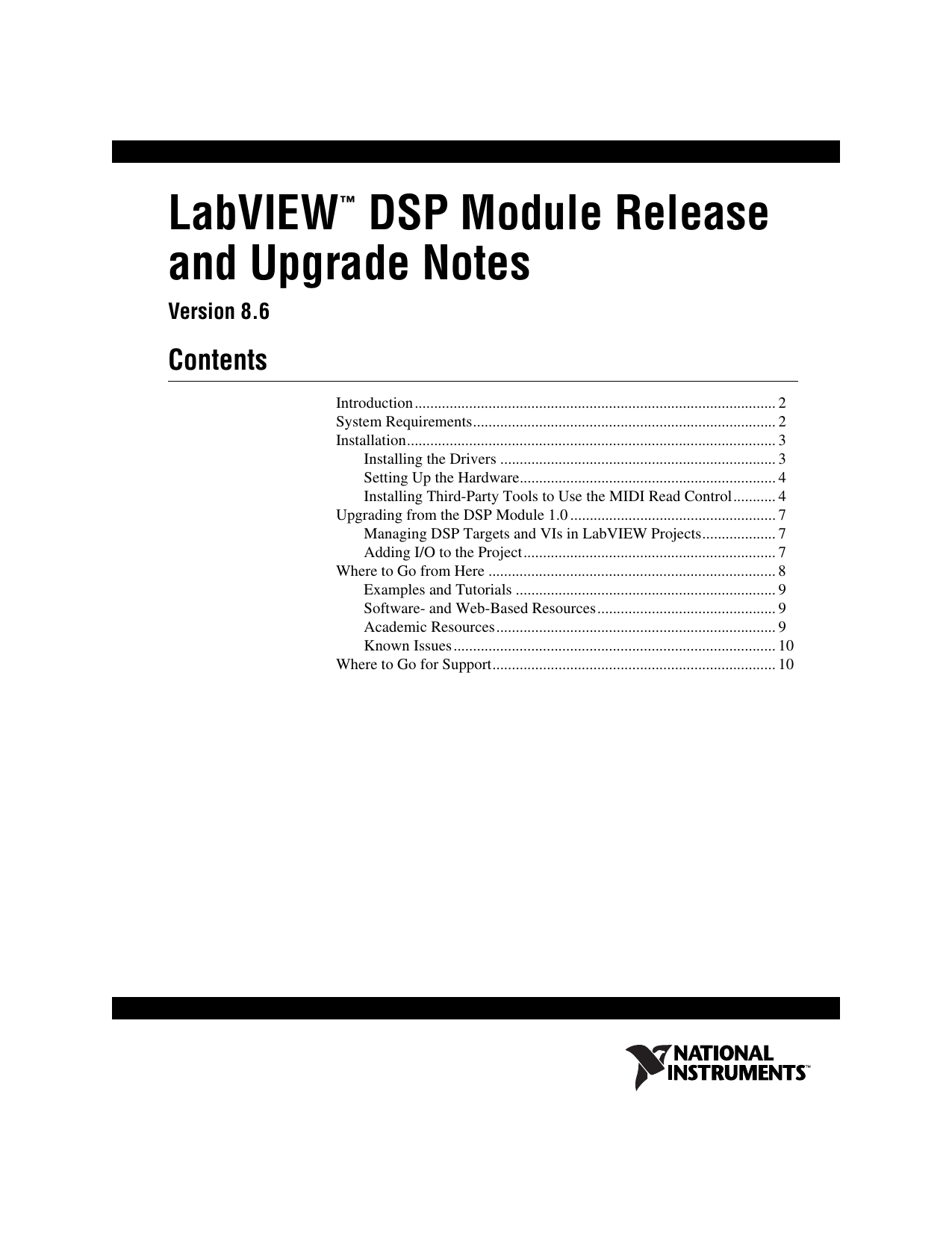 Labview Real-Time Module Release Notes – TQPDL