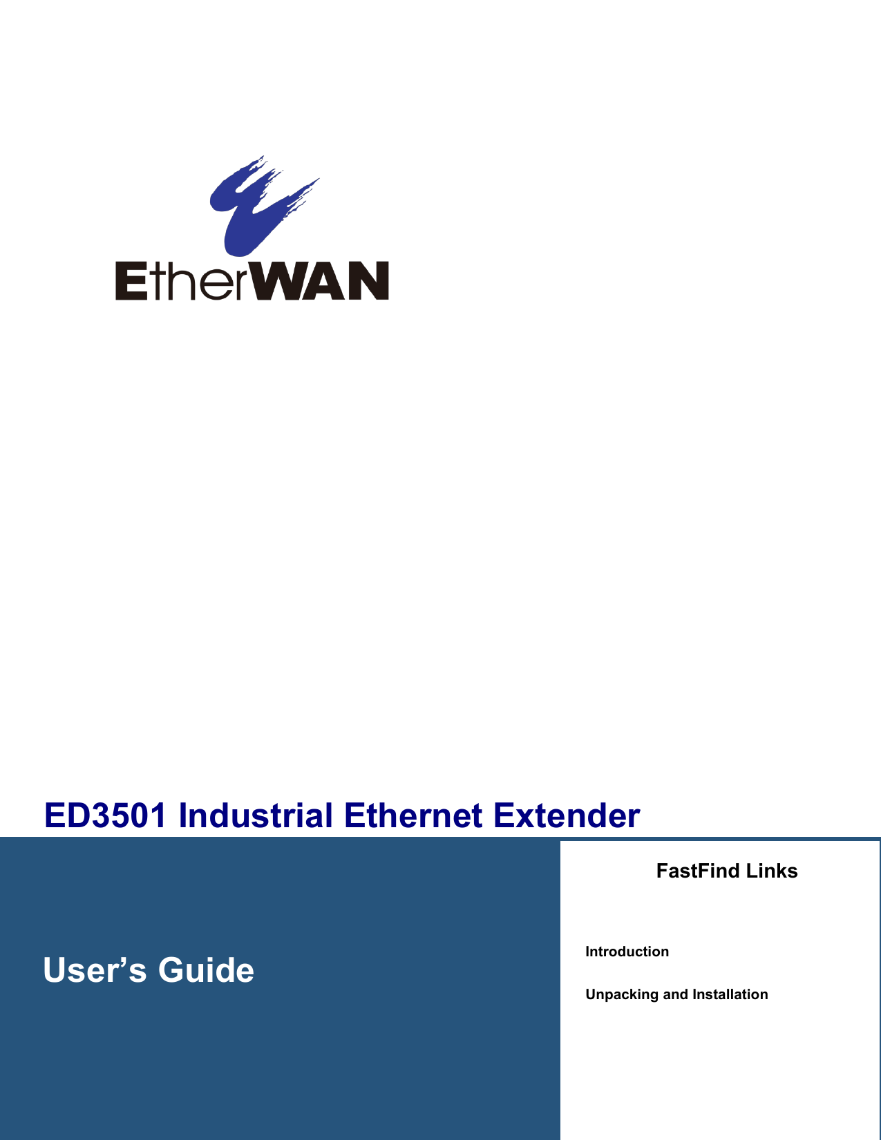 ED3501 Industrial Extender User Guide Manualzz