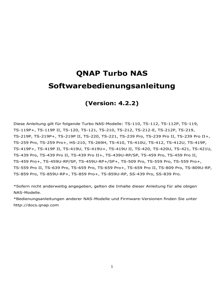 Qnap Turbo Nas Software User Manual Manualzz