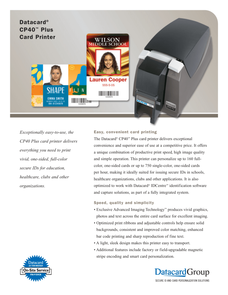 datacard cp40 plus