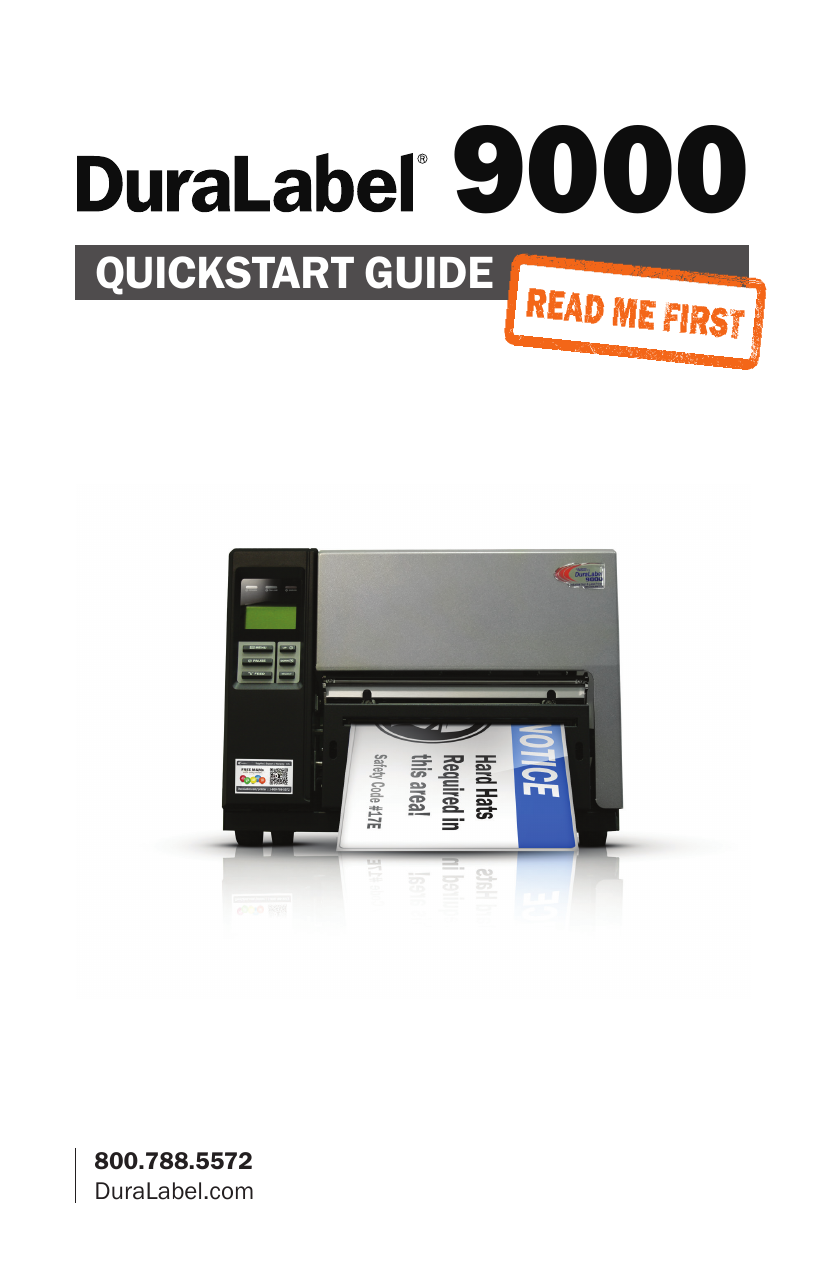 DuraLabel 9000 Quick Start Guide | Manualzz