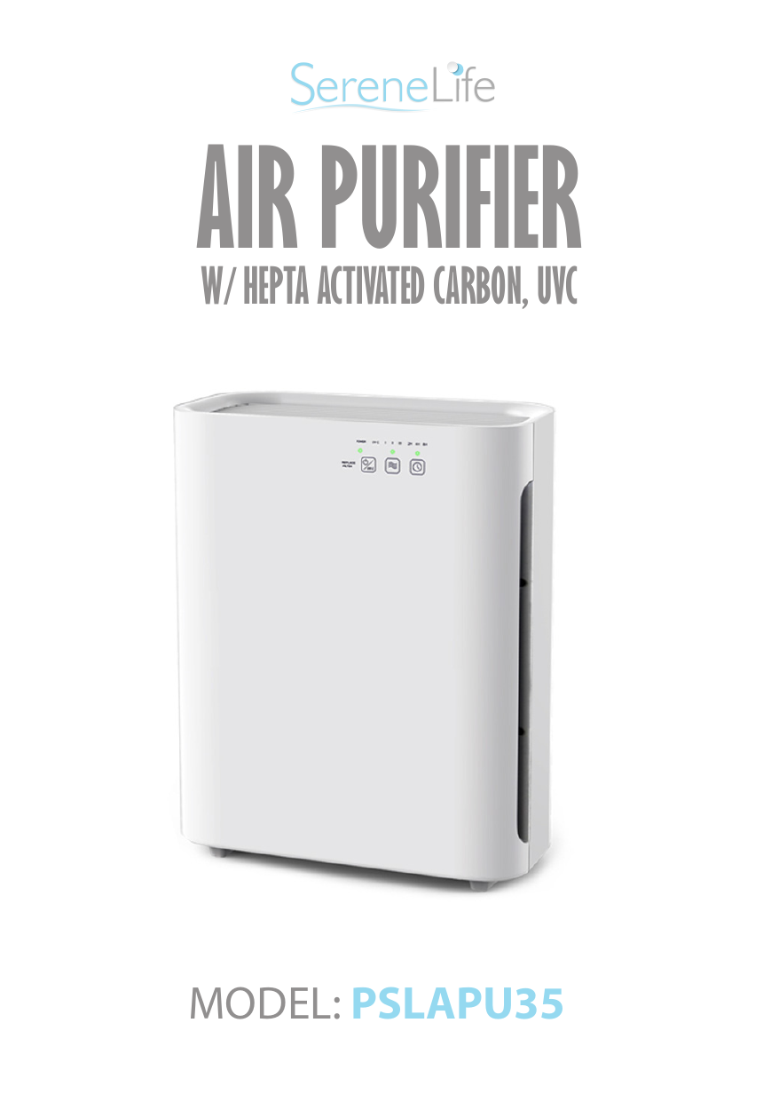 Pyle Serene Life Digital Clean Air Purifier White (93599466M) - Quill.com