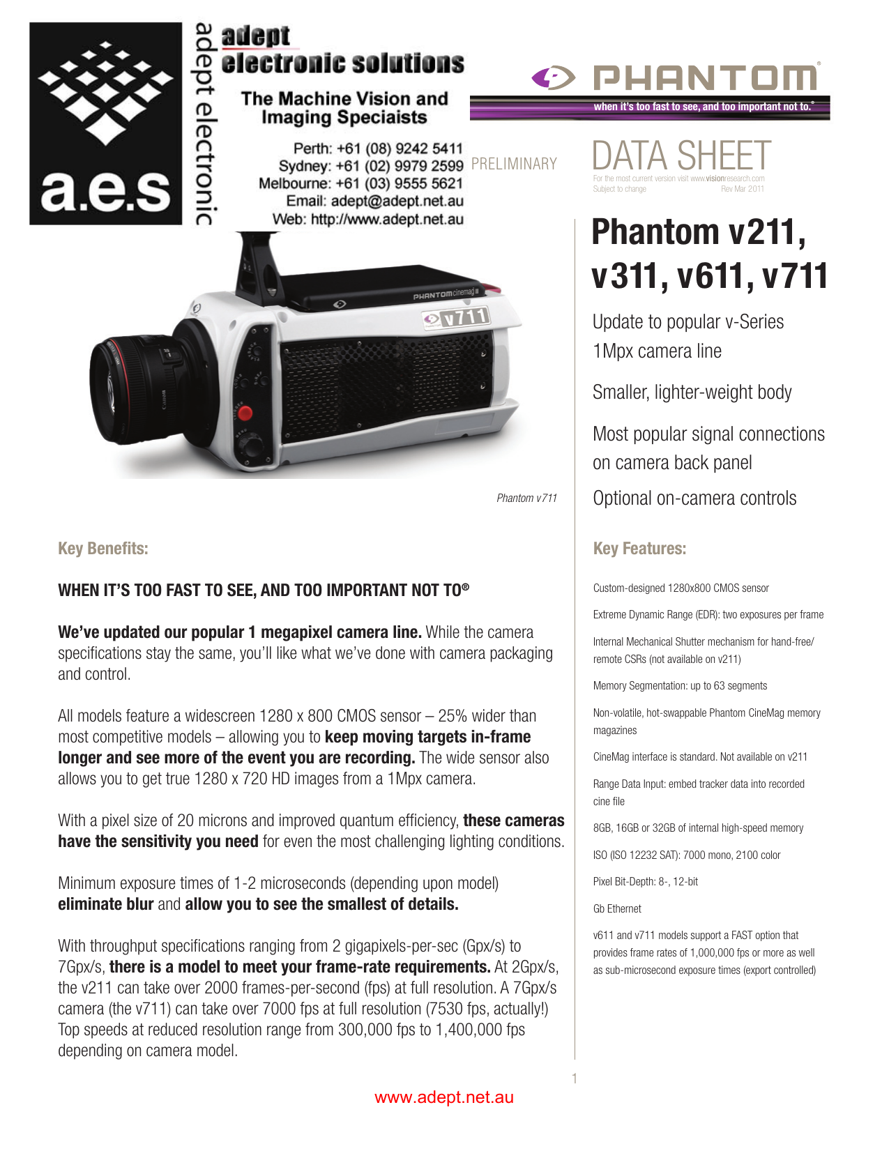 vision research phantom v611