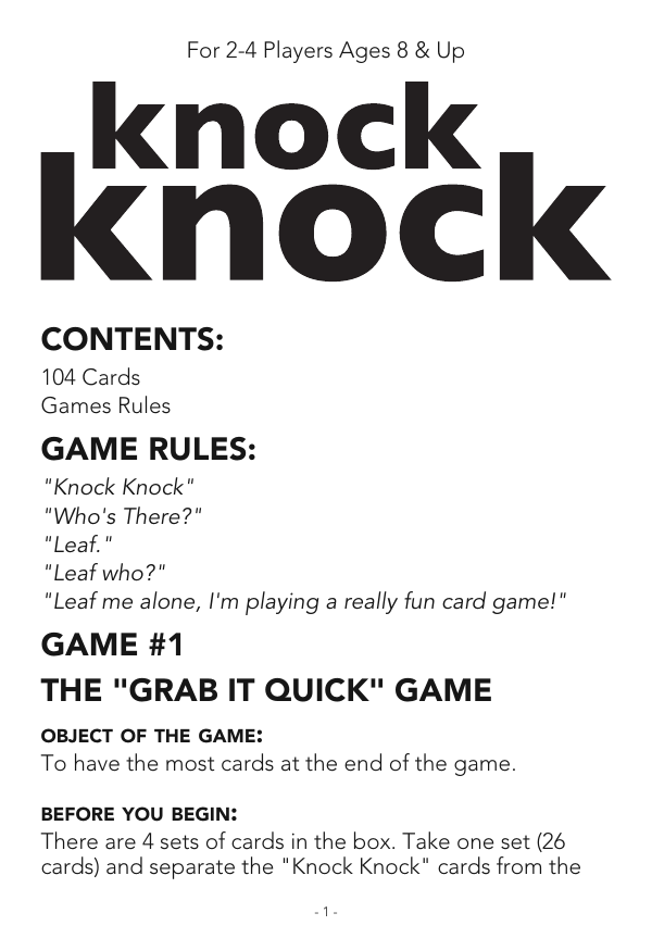 Game Rules Manualzz