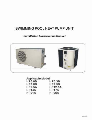 Swimming Pool Heat Pump Unit Manualzz Swimming Pool Heat Pump Unit Manualzz