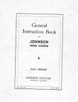 JOHNSON MOTORS IRON HORSE User Manual | AI Chat &amp; PDF Download