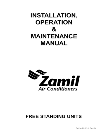 Fmx Iom Zamil Air Conditioners Manualzz