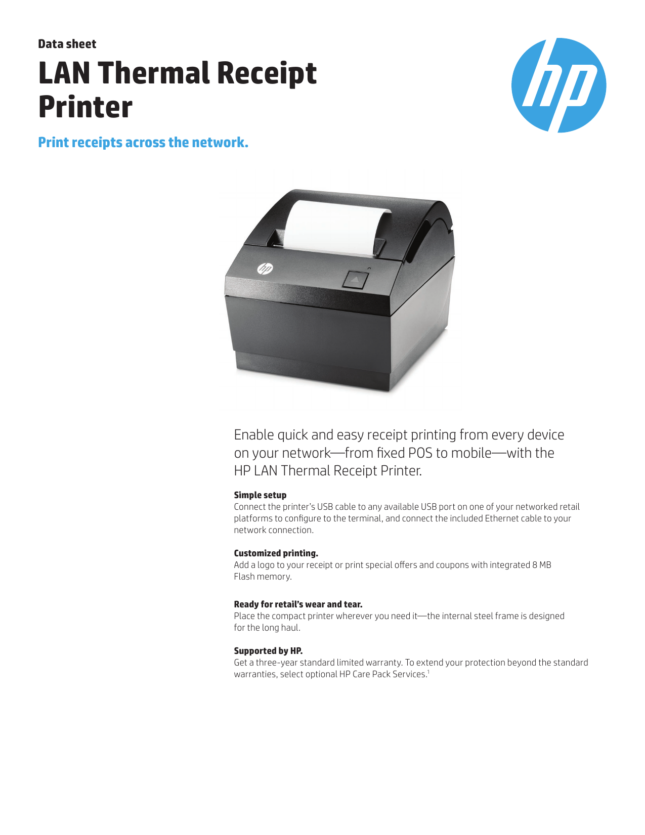 hp pos printer