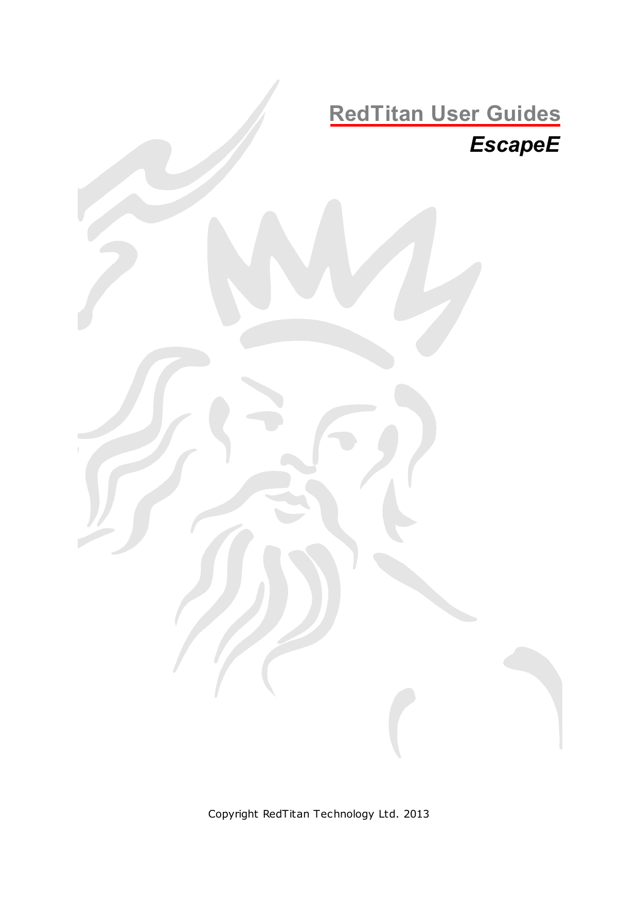 RedTitan User Guides EscapeE RedTitan User Guides EscapeE