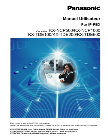 Manuel Utilisateur Nº de modèle KX-NCP500/KX | Manualzz
