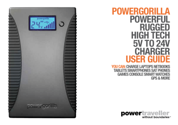 NEW Power Traveller PowerGorilla Powerful Rugged High-Tech 5V to 24V Charger 