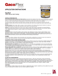 Roof coating GacoRoof Application Instructions