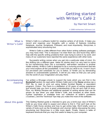 free writing software like writercafe