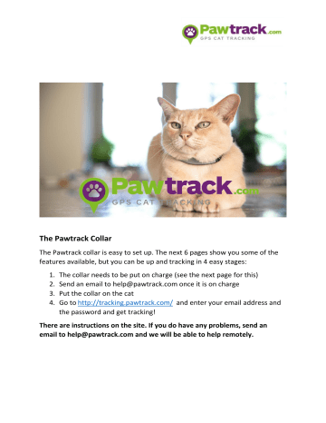 pawtrack cat collar
