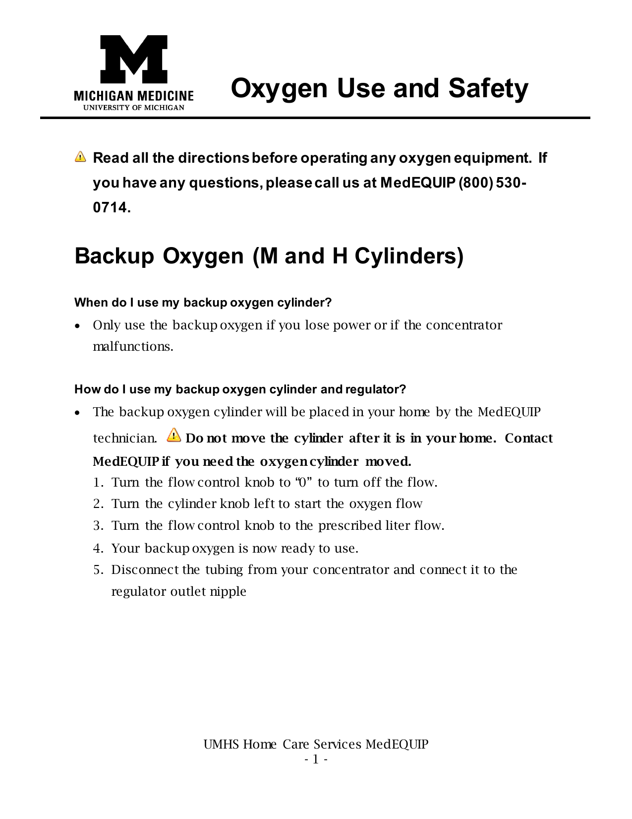 Home Care Of Oxygen Equipment