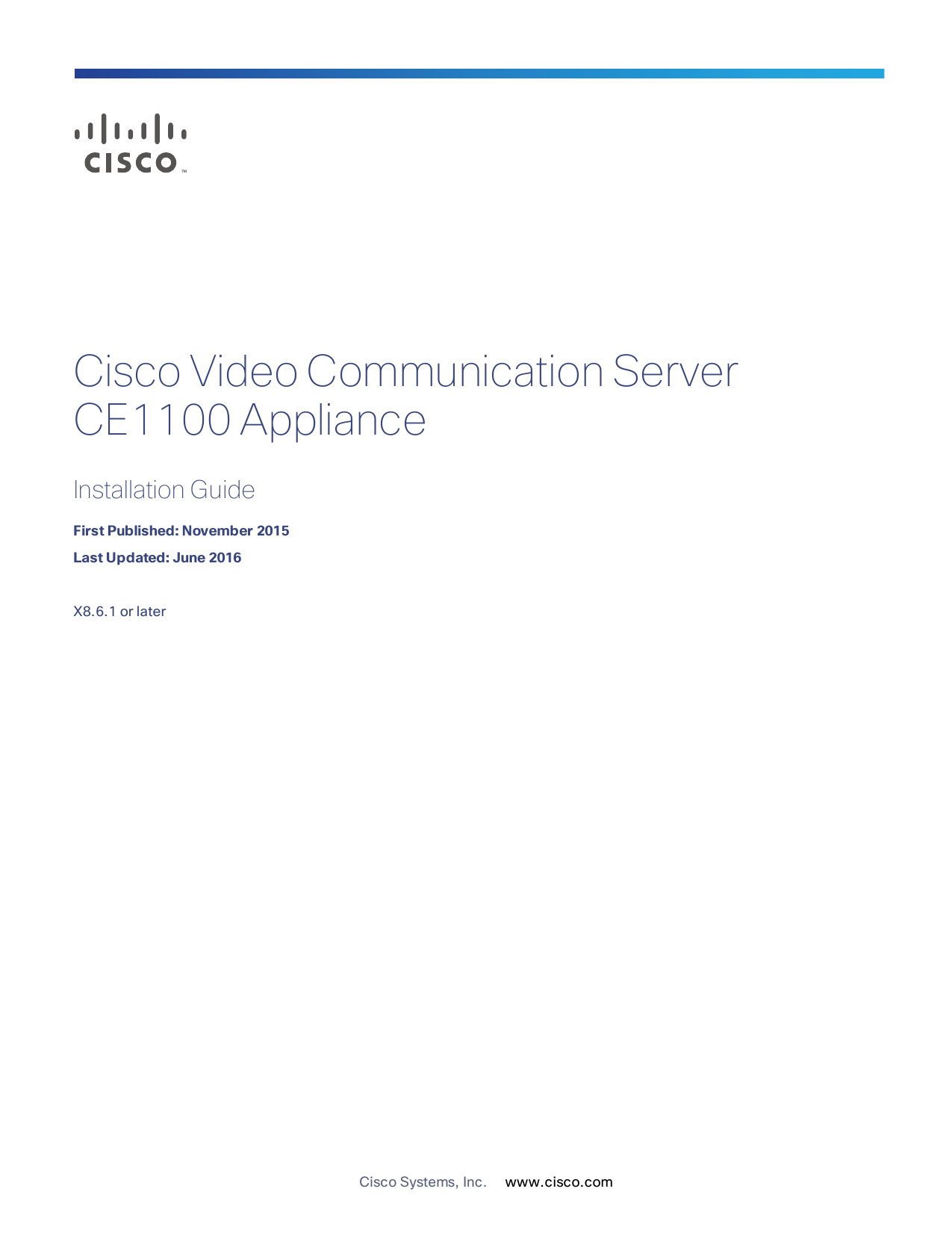 Cisco TelePresence Video Communication Server Model Installation Guide Manualzz