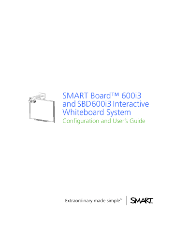 SMART Board 600i3 and SBD600i3 Interactive | Manualzz