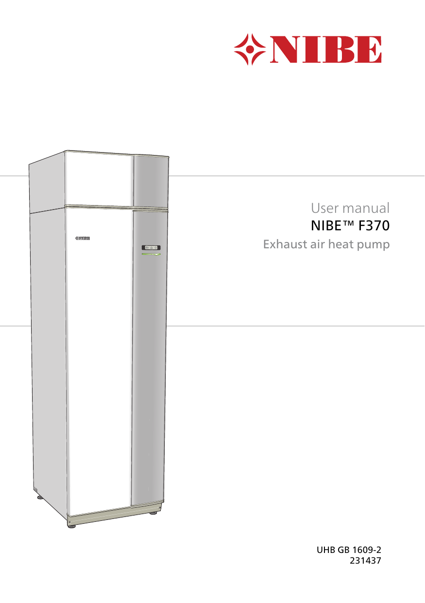 Nibe F370 User manual Manualzz