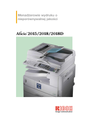 Ricoh Aficio 2015 - Technical Service Bulletin, Manual, User manual