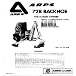 ARPS 728 Backhoe Manual