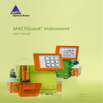 MACSQuant Instrument Analyzer 10, MACSQuant Instrument VYB User Manual