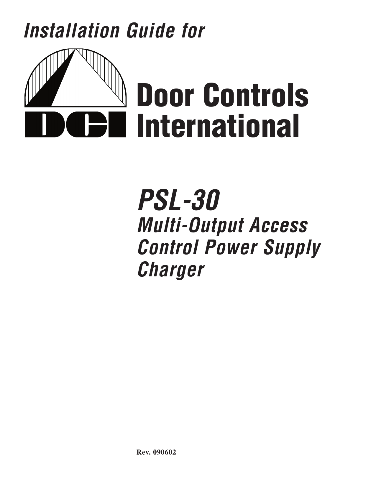 Psl30 Power Supply Door Controls International Manualzz Com