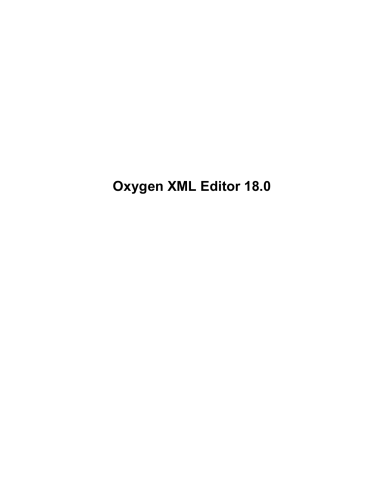 oxygen xml author 18.0.