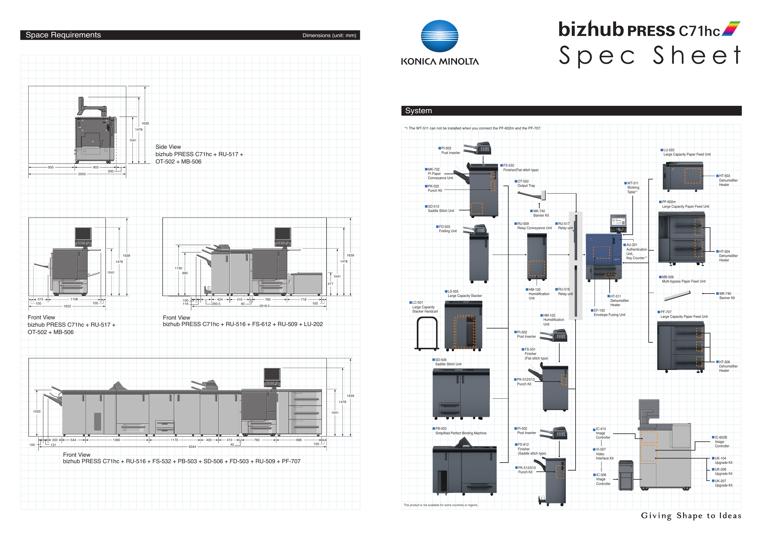 Spec Sheet C71hc PDF | Manualzz