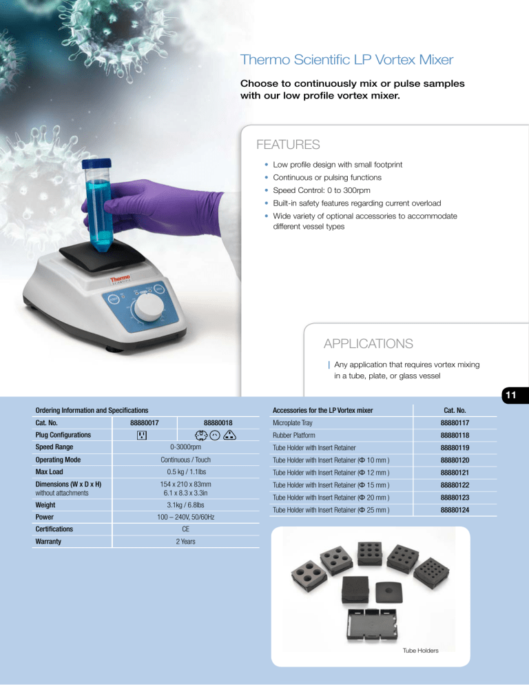 Thermo Scientific LP Vortex Mixer Manualzz