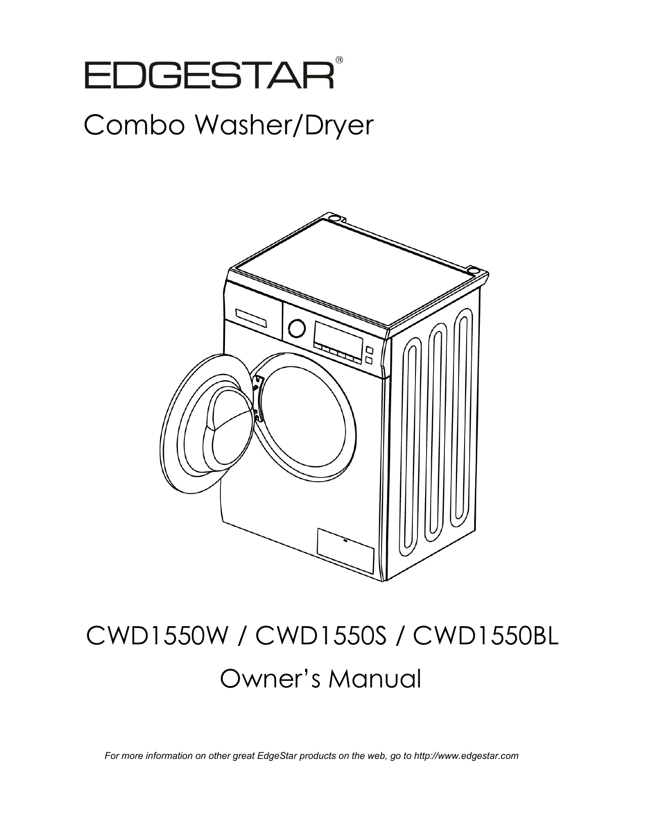 Edgestar Combo Washer Dryer Manualzz