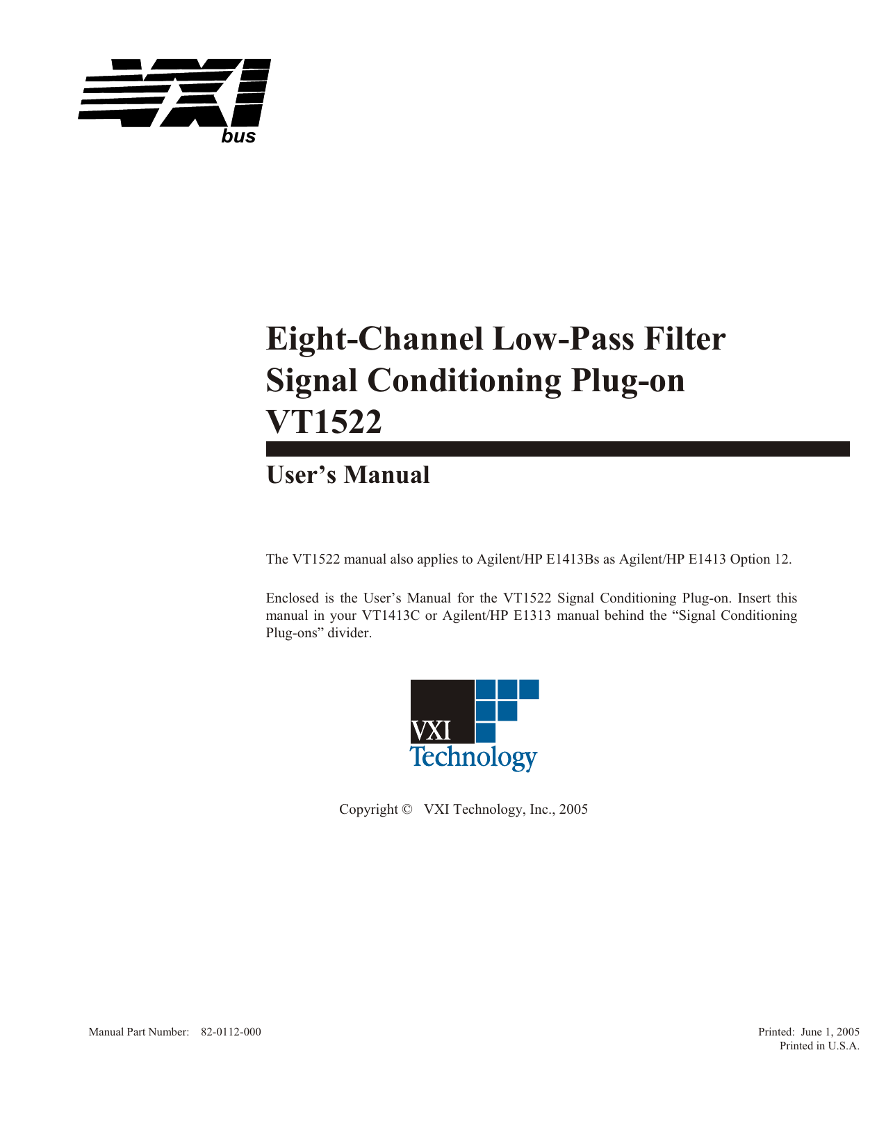 EightChannel LowPass Filter Signal Conditioning Manualzz