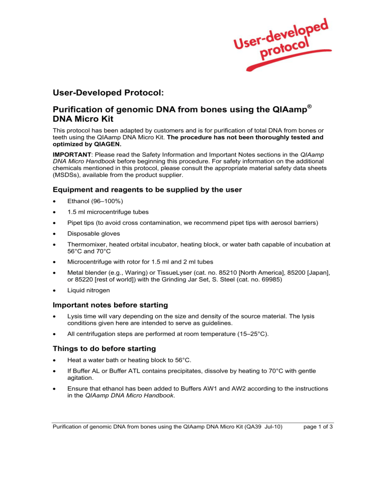 user developed protocol purification of genomic dna manualzz