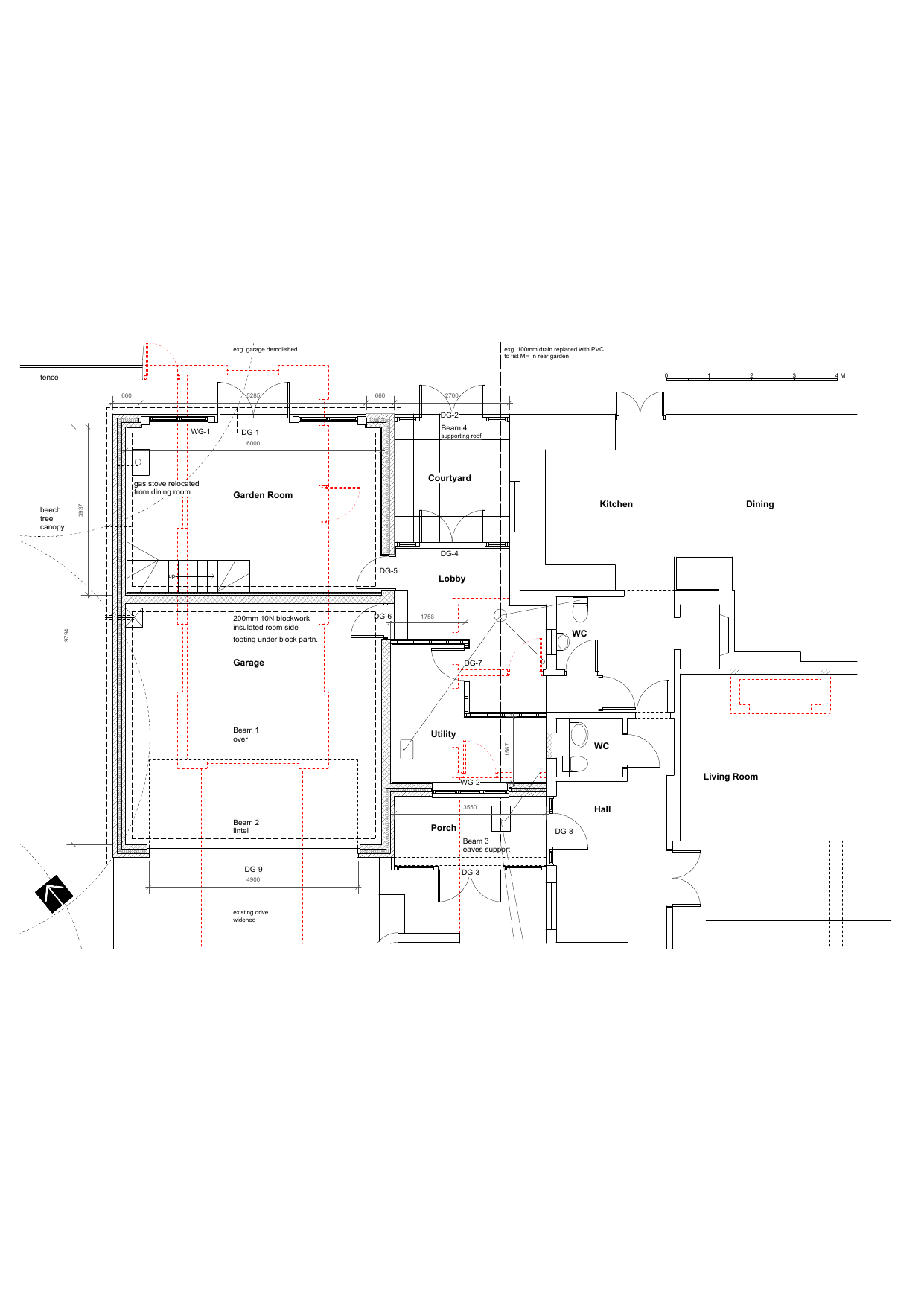 Garden Room Garage Lobby Utility Courtyard Living Room Kitchen