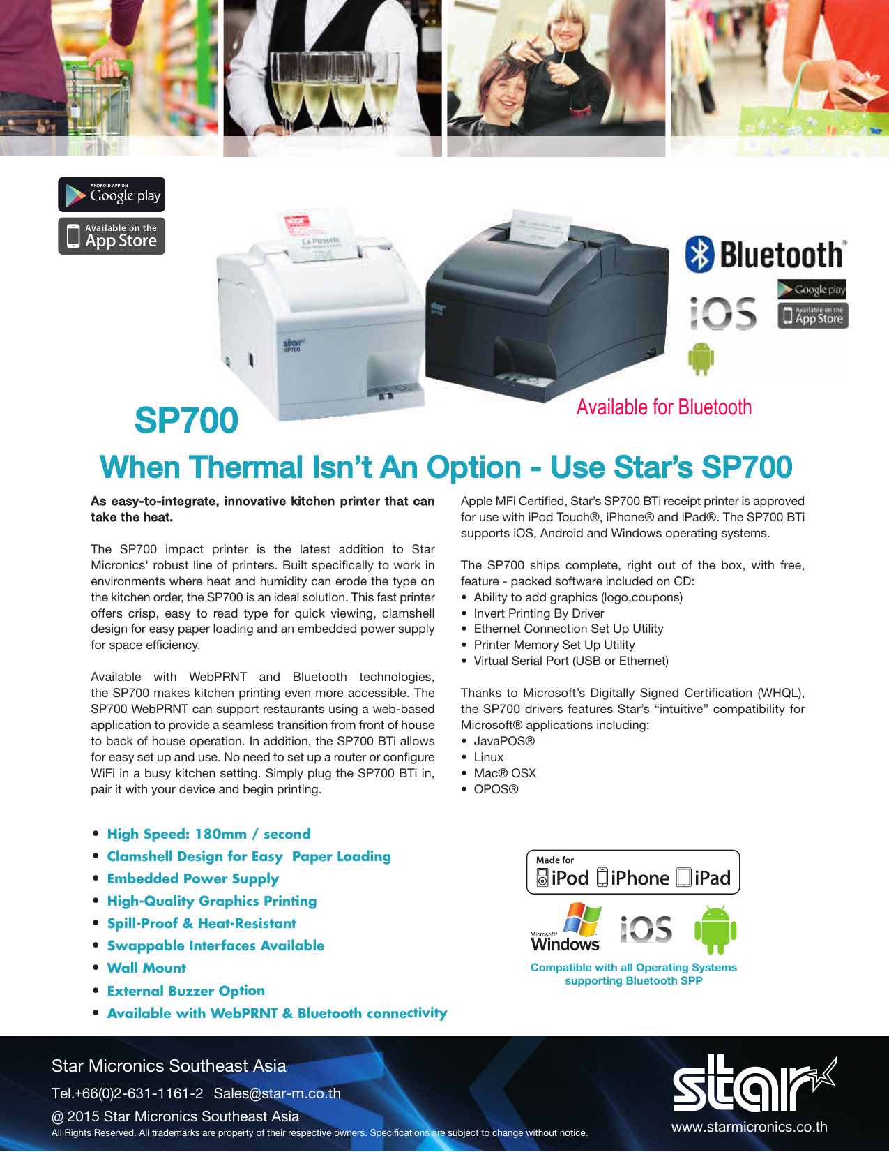 sp700 kitchen printer