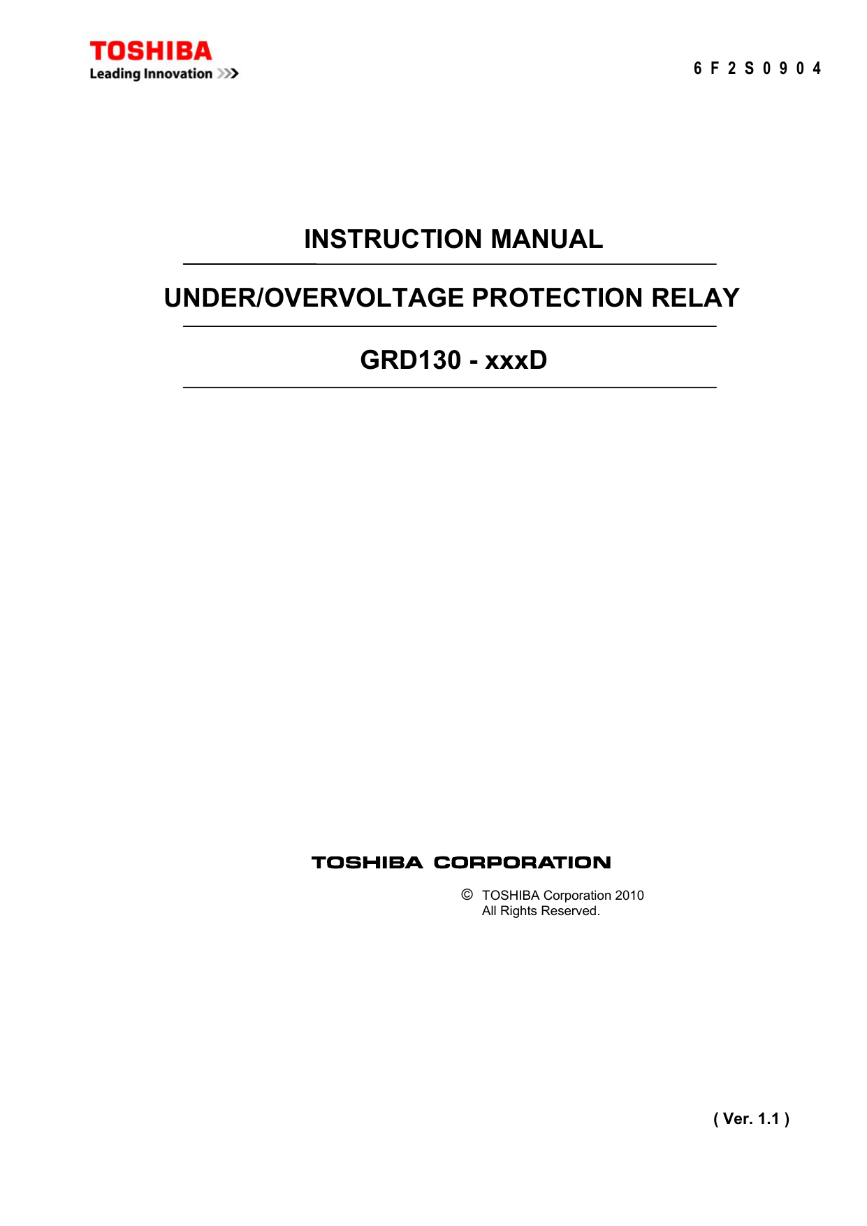 Instruction Manual Under Overvoltage Protection Manualzz