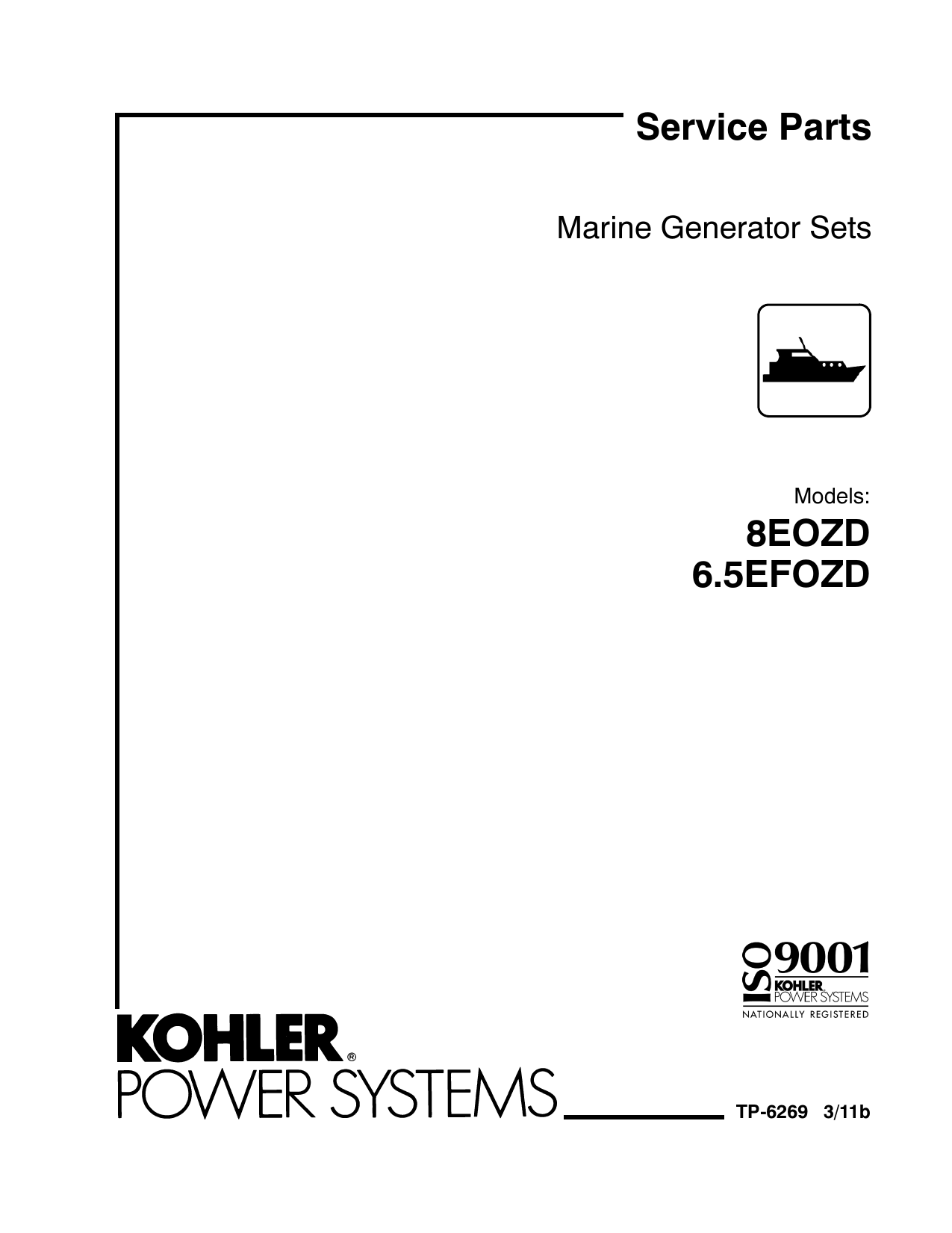 Kohler marine generator manuals online